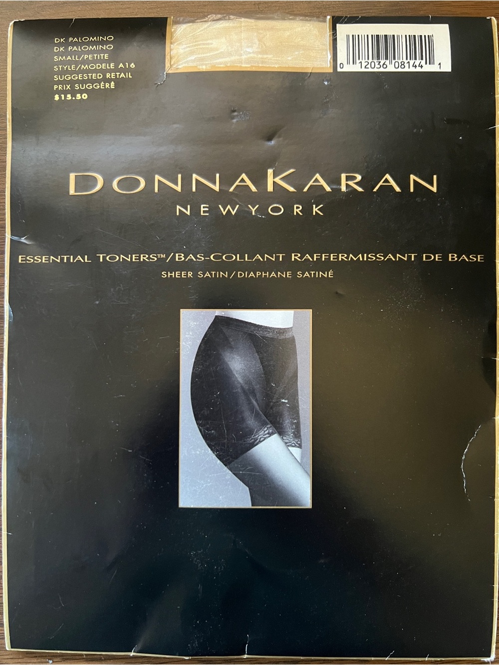 Vintage 1997 Donna Karan New York Essential Toners Pantyhose in Palomino - Sz Sm